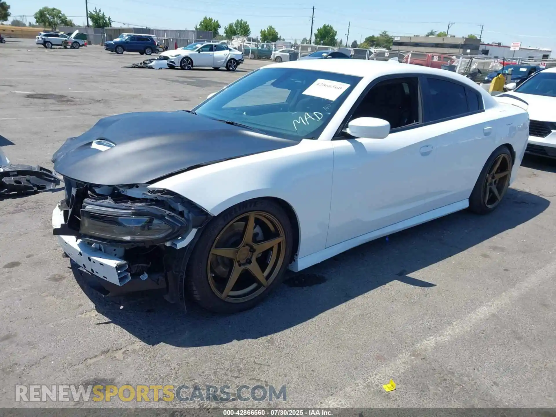 2 Photograph of a damaged car 2C3CDXCT6NH110378 DODGE CHARGER 2022