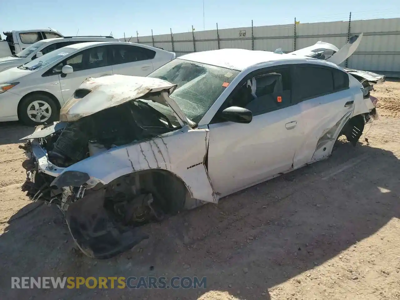 1 Photograph of a damaged car 2C3CDXCT6NH256134 DODGE CHARGER 2022
