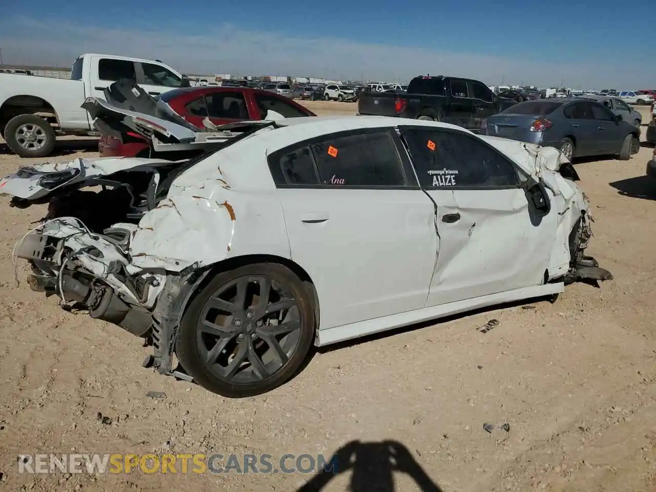 3 Photograph of a damaged car 2C3CDXCT6NH256134 DODGE CHARGER 2022
