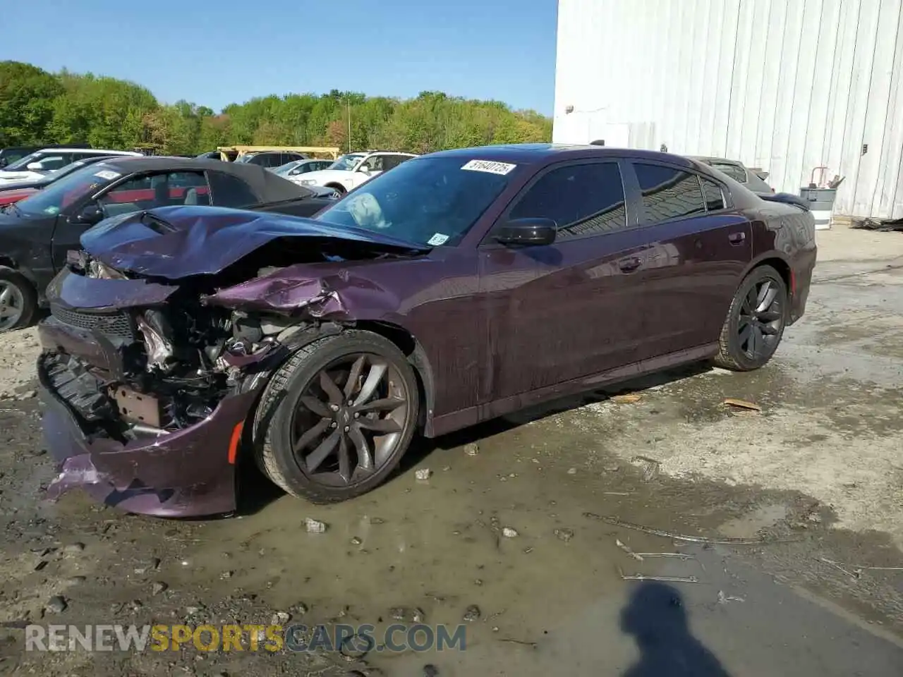 1 Photograph of a damaged car 2C3CDXCT7NH135807 DODGE CHARGER 2022