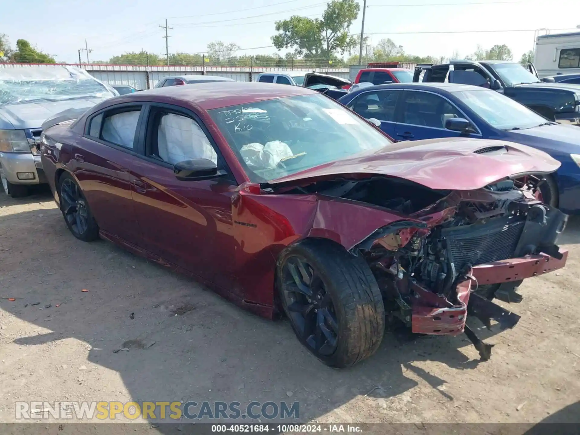 1 Photograph of a damaged car 2C3CDXCT7NH142031 DODGE CHARGER 2022