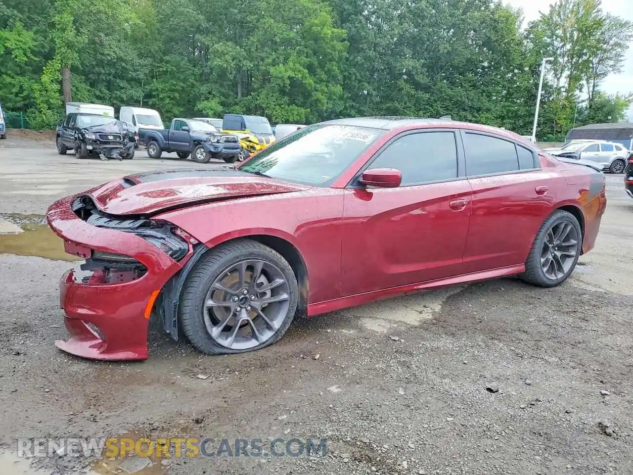 1 Photograph of a damaged car 2C3CDXCT7NH148167 DODGE CHARGER 2022
