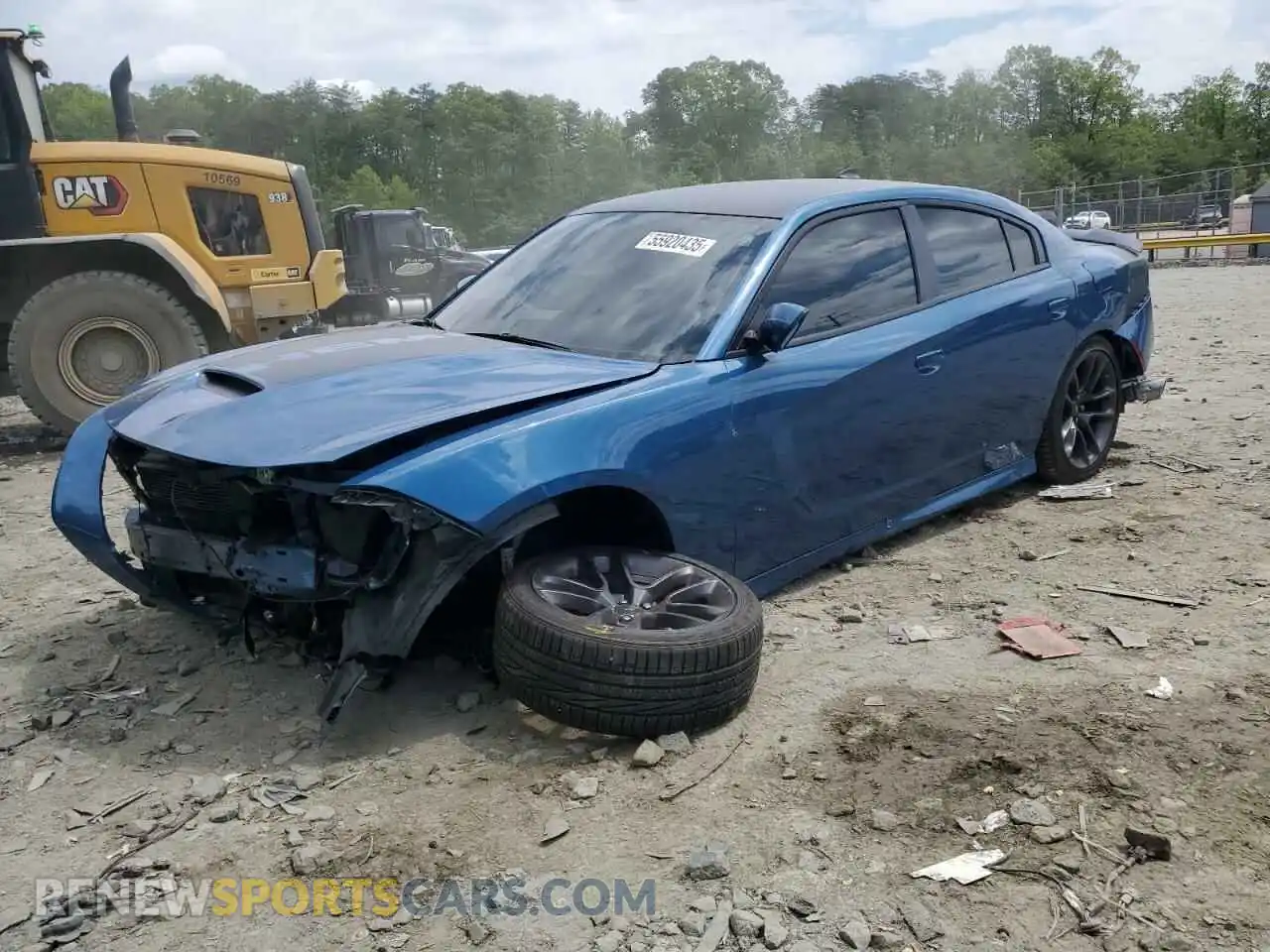 1 Photograph of a damaged car 2C3CDXCT7NH157693 DODGE CHARGER 2022