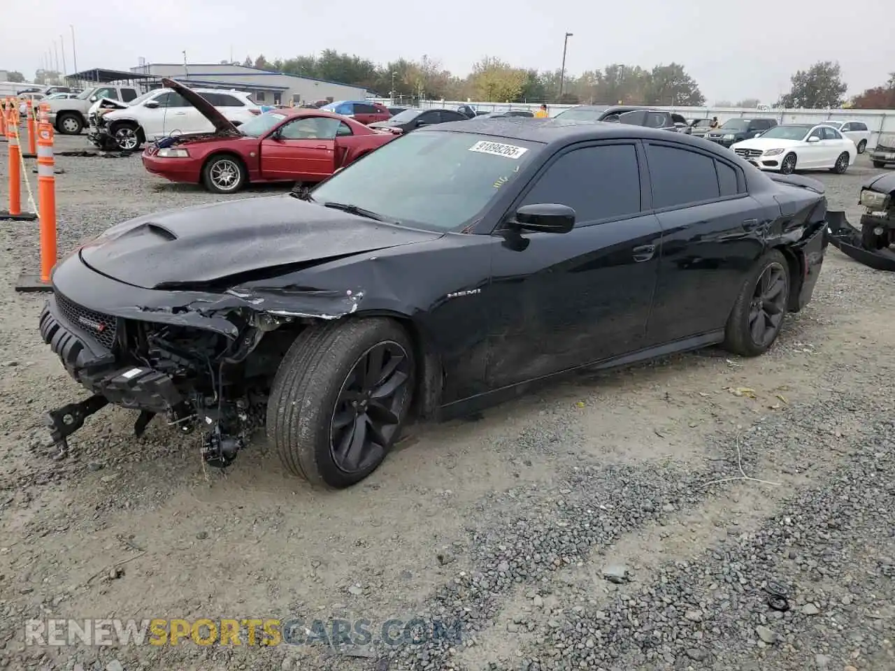 1 Photograph of a damaged car 2C3CDXCT7NH173926 DODGE CHARGER 2022