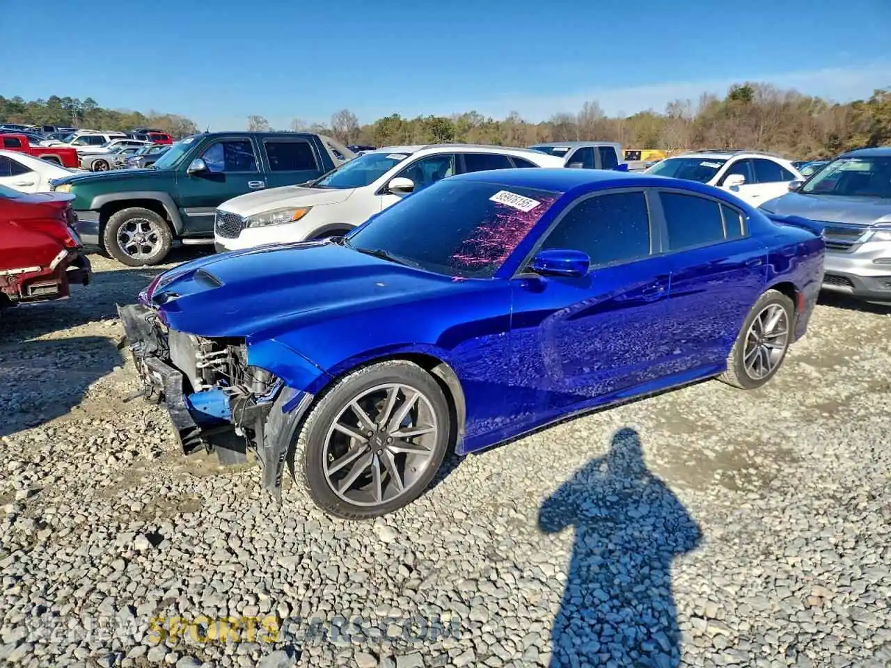 1 Photograph of a damaged car 2C3CDXCT7NH231985 DODGE CHARGER 2022