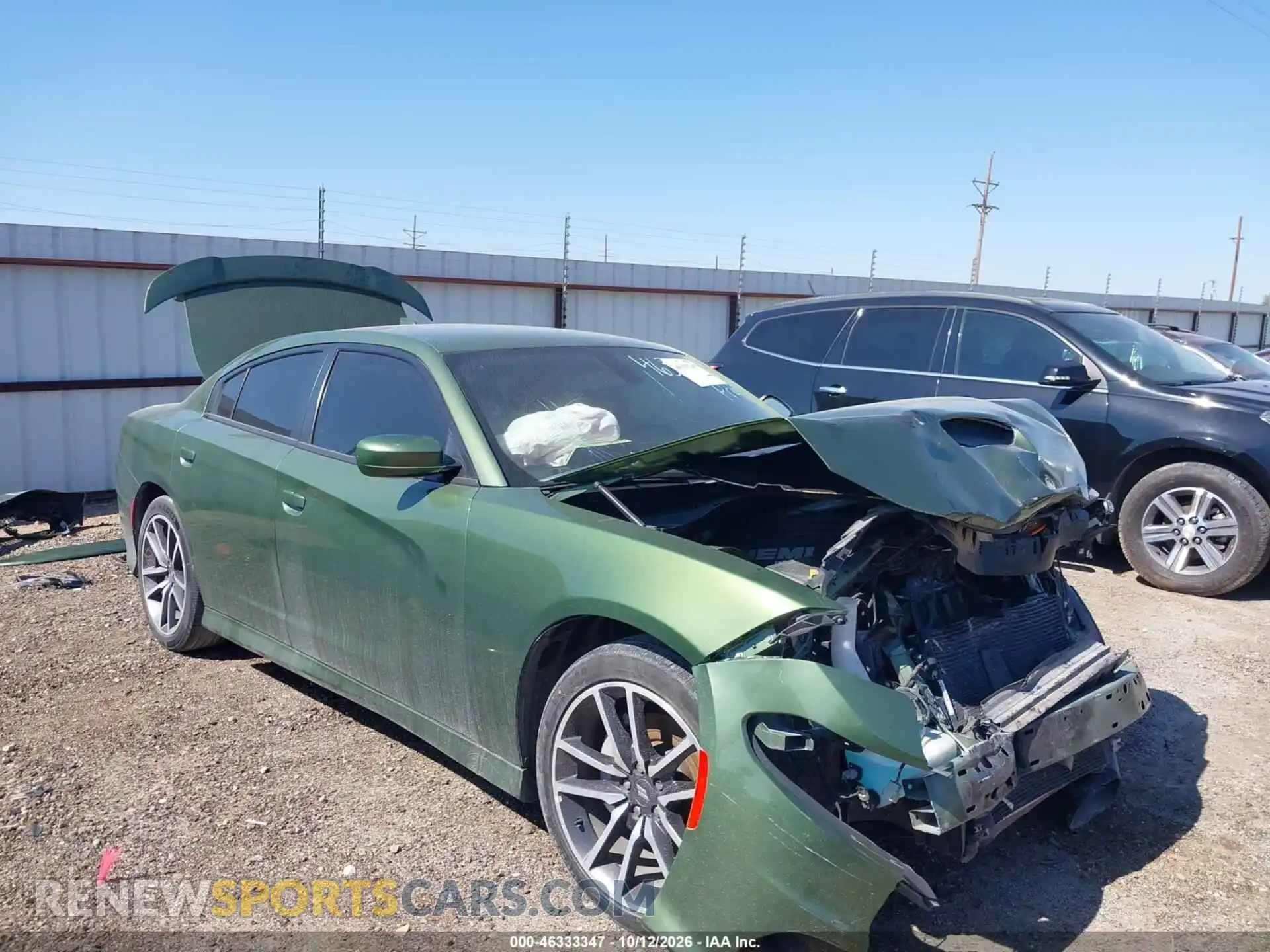 1 Photograph of a damaged car 2C3CDXCT8NH166743 DODGE CHARGER 2022