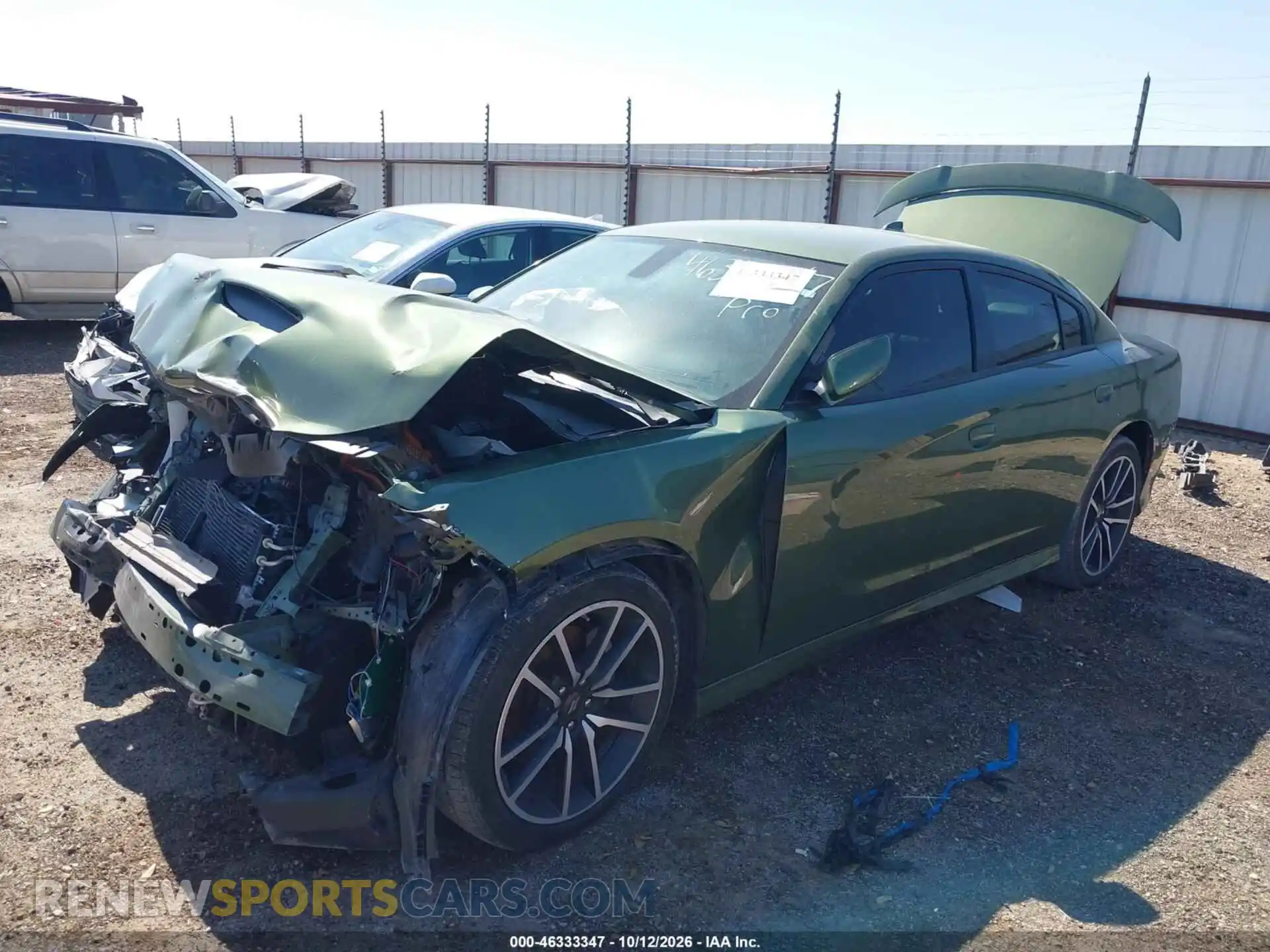 2 Photograph of a damaged car 2C3CDXCT8NH166743 DODGE CHARGER 2022