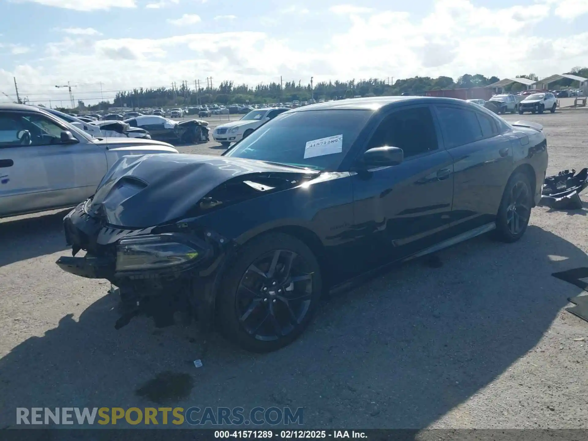 2 Photograph of a damaged car 2C3CDXCT8NH244227 DODGE CHARGER 2022