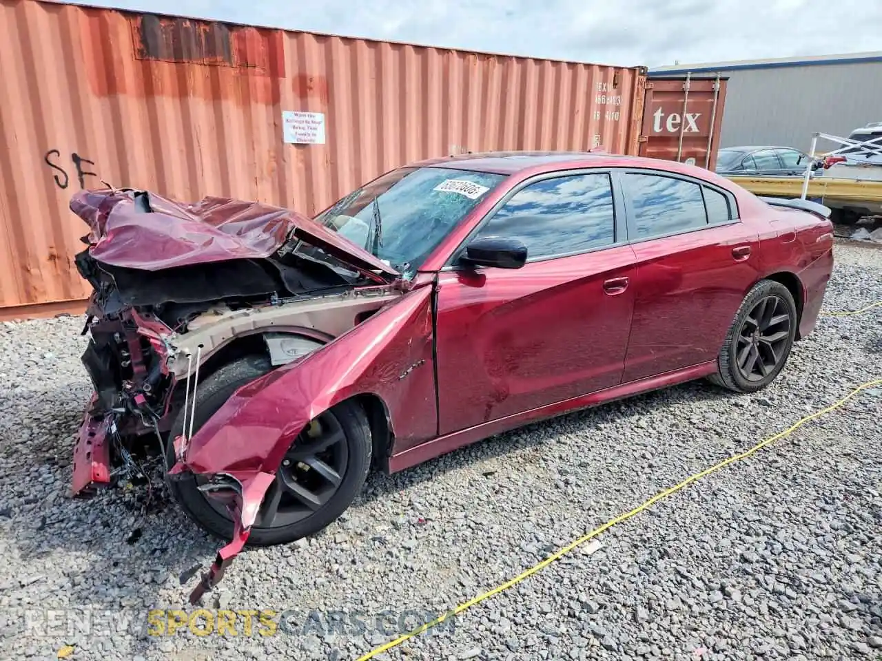 1 Photograph of a damaged car 2C3CDXCT9NH257066 DODGE CHARGER 2022
