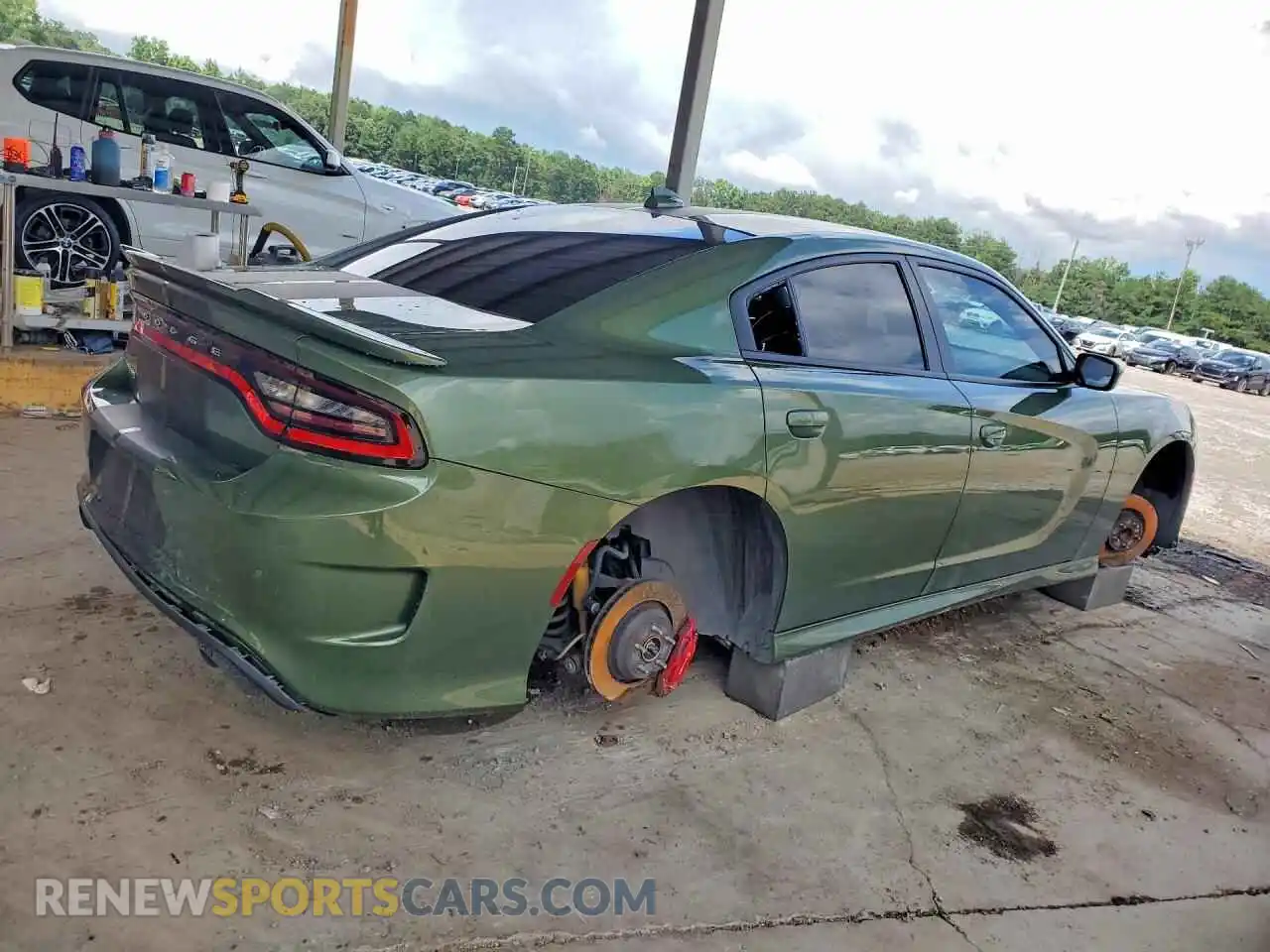 3 fotografías del automóvil dañado 2C3CDXCTXNH146042 DODGE CHARGER 2022