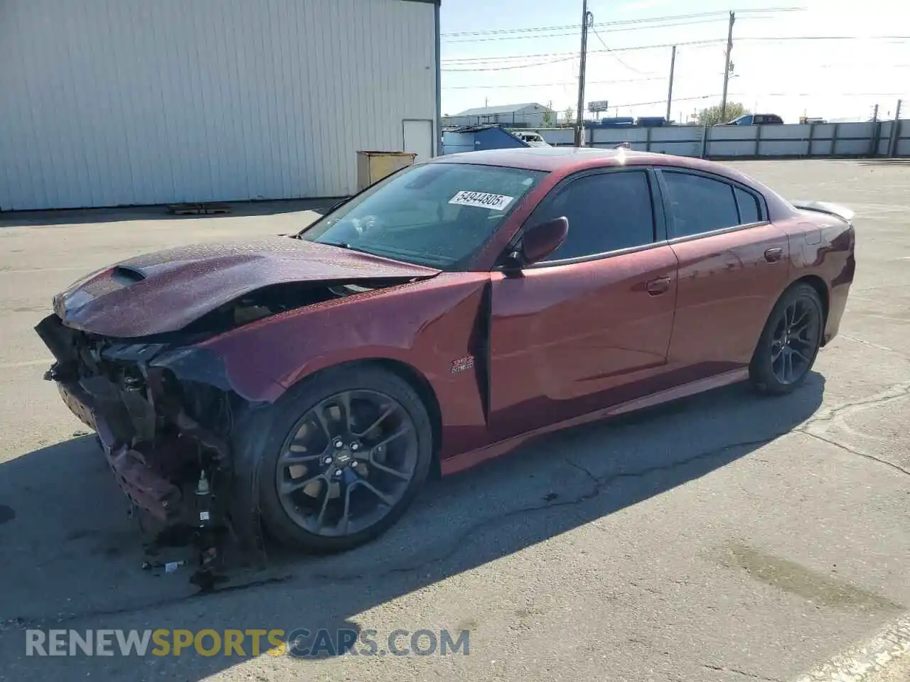1 fotografías del automóvil dañado 2C3CDXGJ4NH181555 DODGE CHARGER 2022