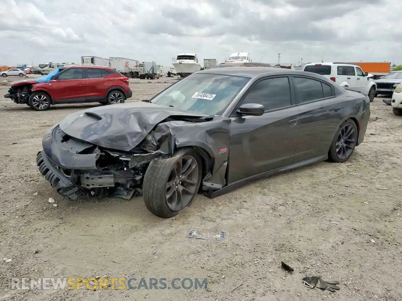 1 Photograph of a damaged car 2C3CDXGJ4NH206227 DODGE CHARGER 2022