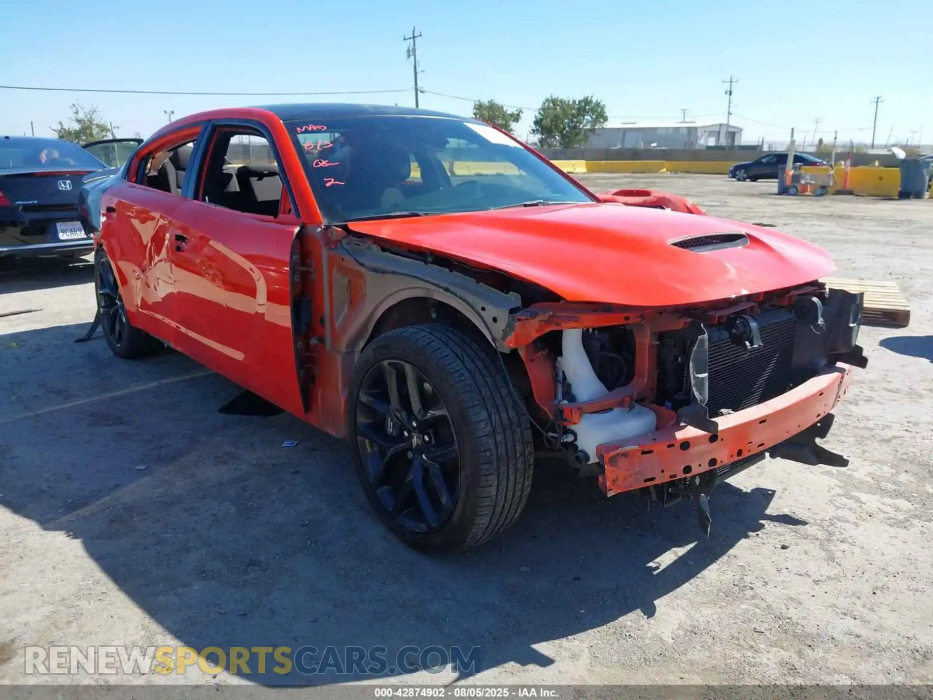 1 Photograph of a damaged car 2C3CDXGJ5NH217253 DODGE CHARGER 2022