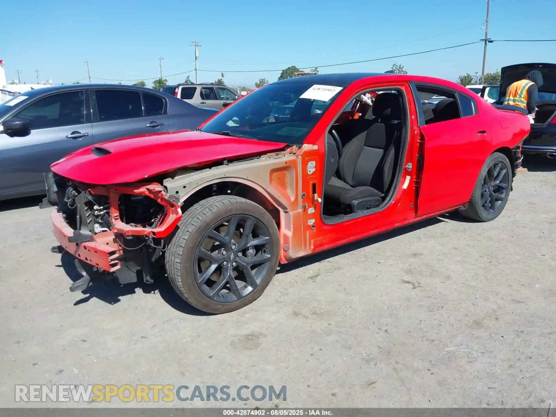 2 Photograph of a damaged car 2C3CDXGJ5NH217253 DODGE CHARGER 2022
