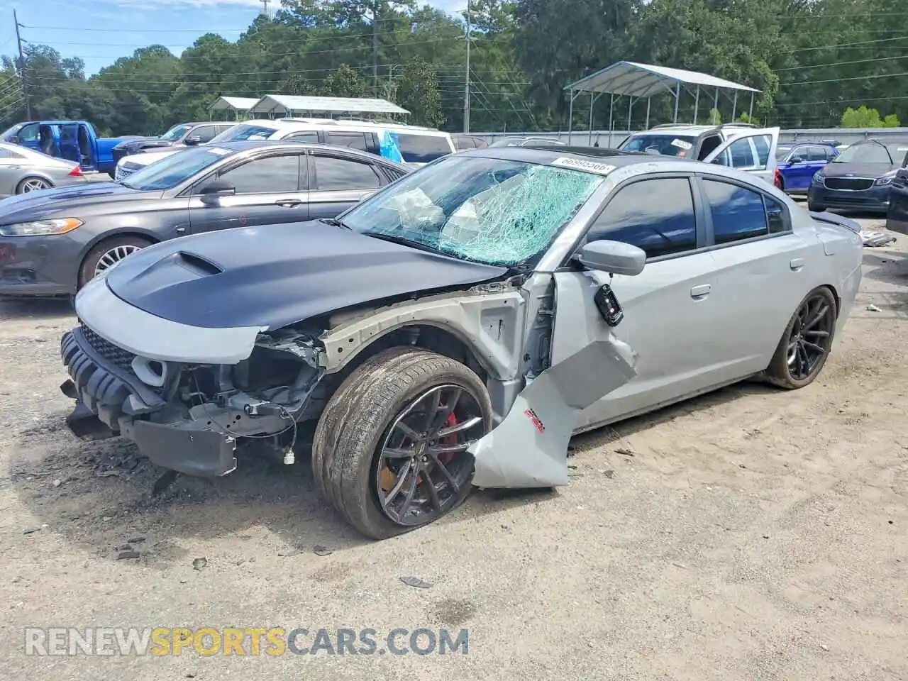 1 Photograph of a damaged car 2C3CDXGJ6NH107974 DODGE CHARGER 2022