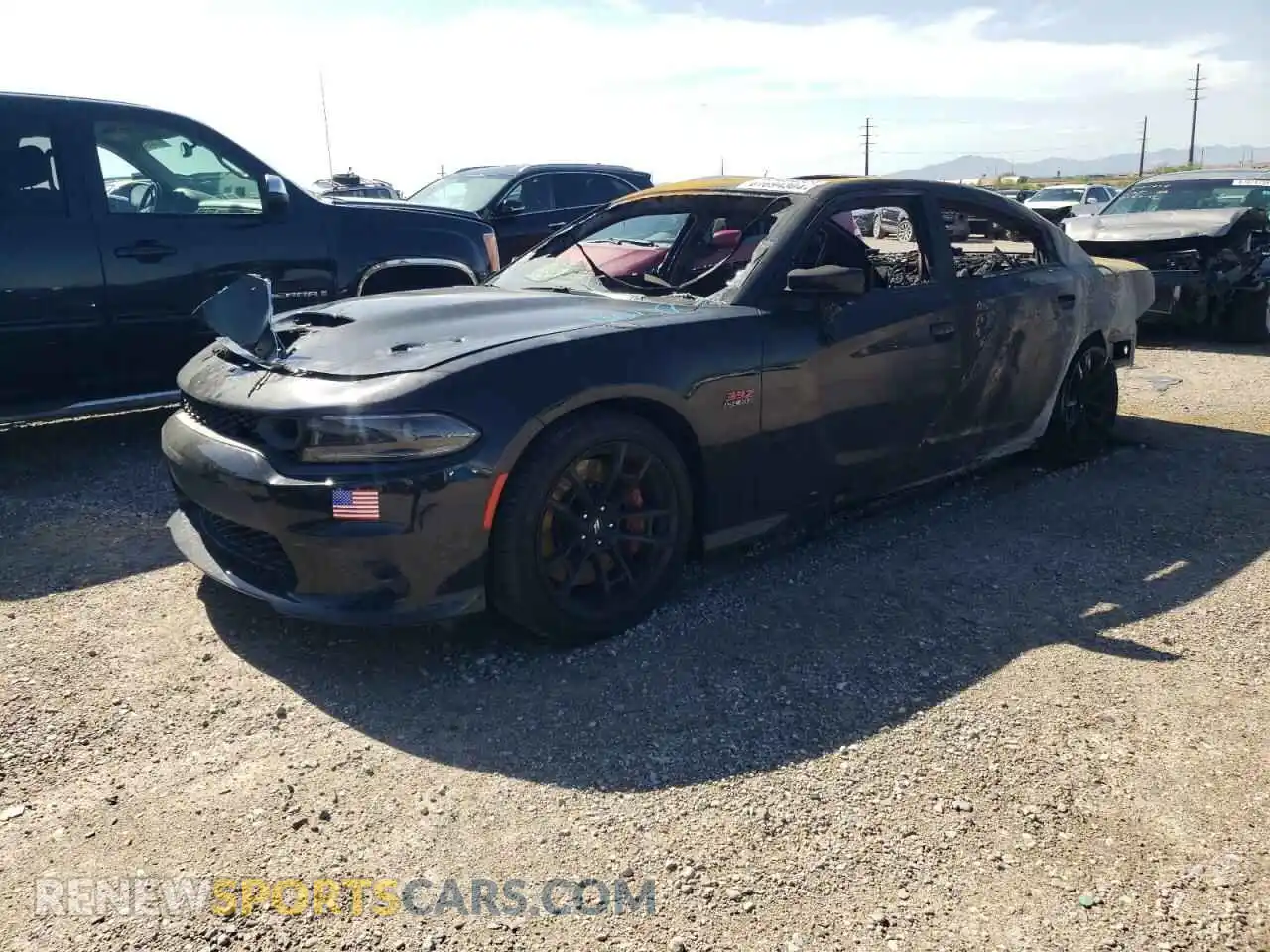 1 Photograph of a damaged car 2C3CDXGJ6NH180939 DODGE CHARGER 2022