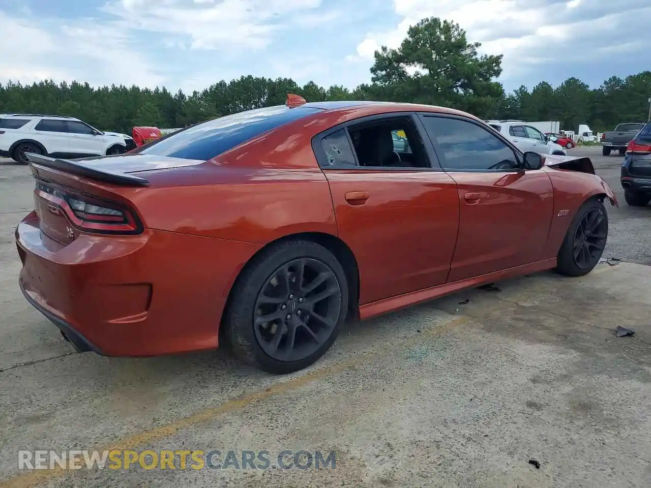 3 fotografías del automóvil dañado 2C3CDXGJ7NH225631 DODGE CHARGER 2022
