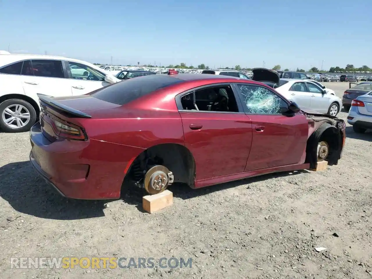 3 Photograph of a damaged car 2C3CDXHG0NH141430 DODGE CHARGER 2022
