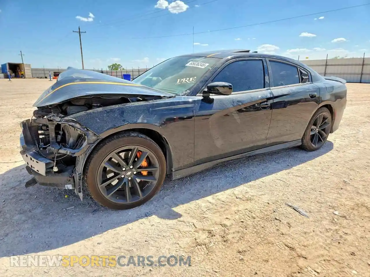 1 Photograph of a damaged car 2C3CDXHG1NH103821 DODGE CHARGER 2022