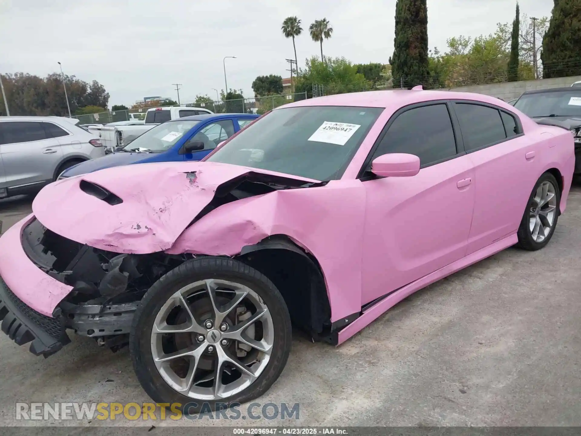 2 Photograph of a damaged car 2C3CDXHG1NH133787 DODGE CHARGER 2022
