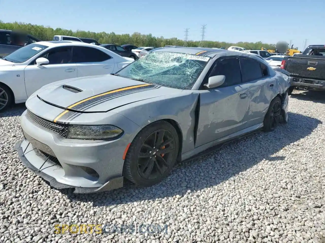 1 Photograph of a damaged car 2C3CDXHG1NH217740 DODGE CHARGER 2022