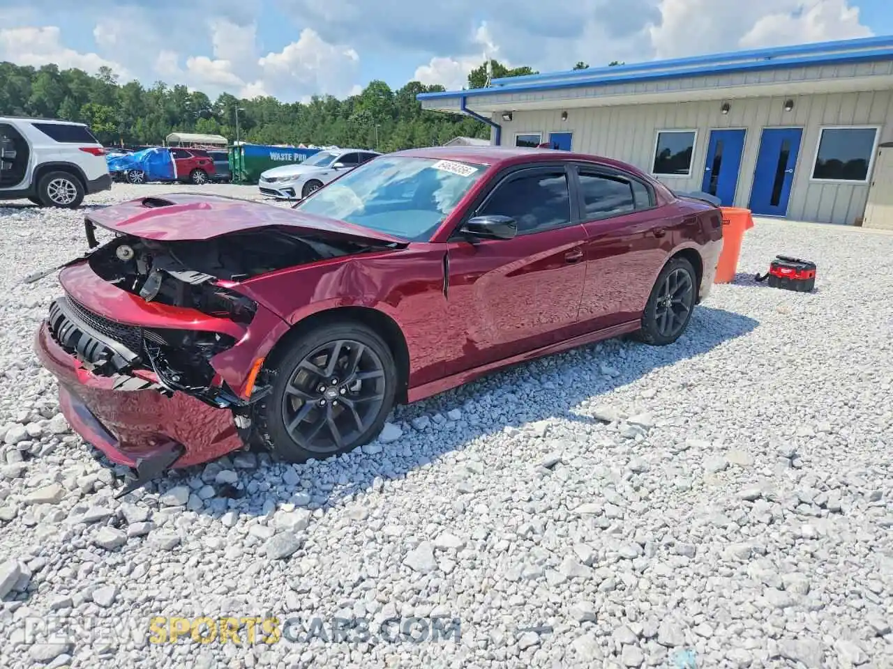 1 Photograph of a damaged car 2C3CDXHG2NH178172 DODGE CHARGER 2022