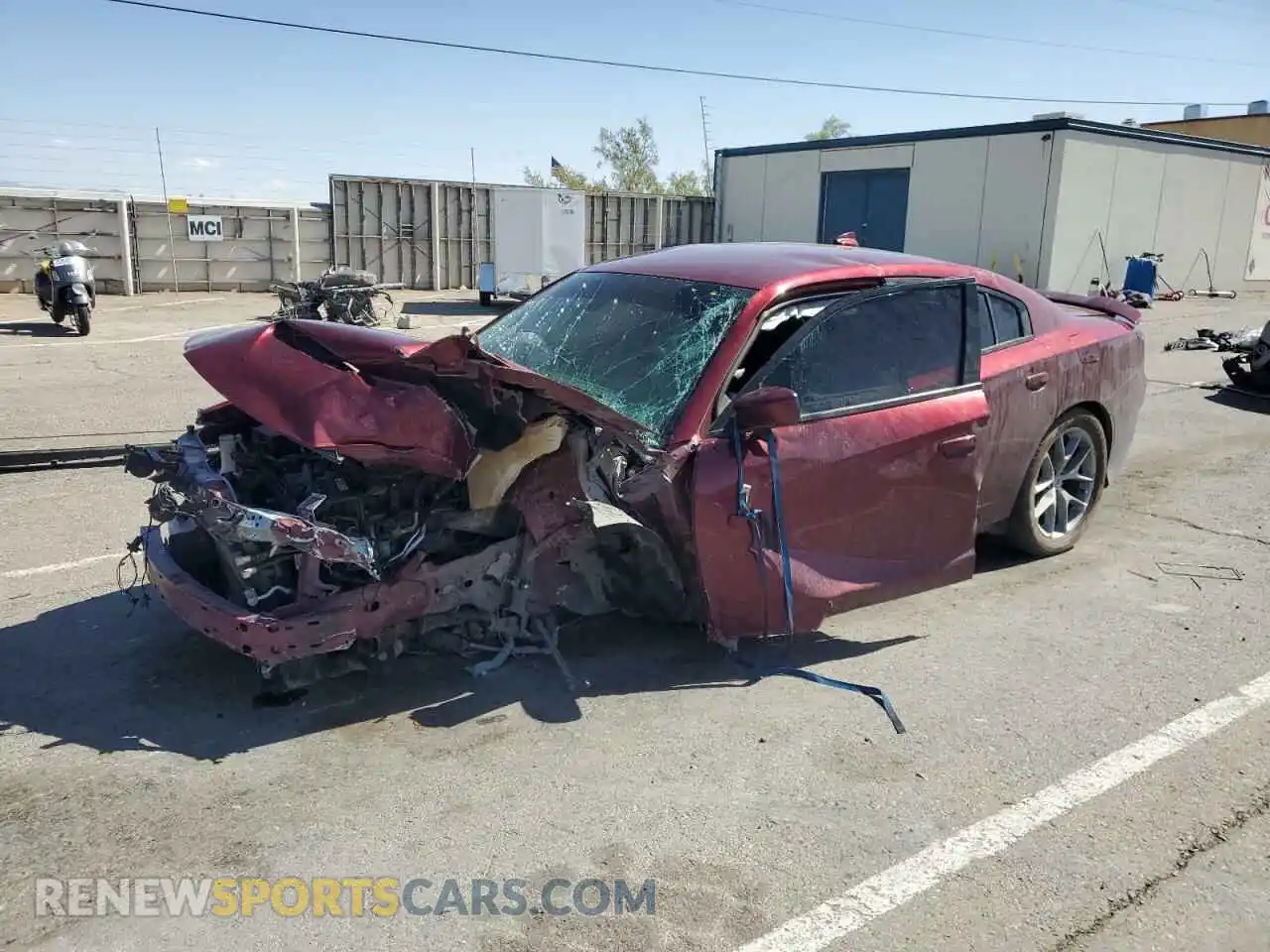 1 Photograph of a damaged car 2C3CDXHG2NH183159 DODGE CHARGER 2022