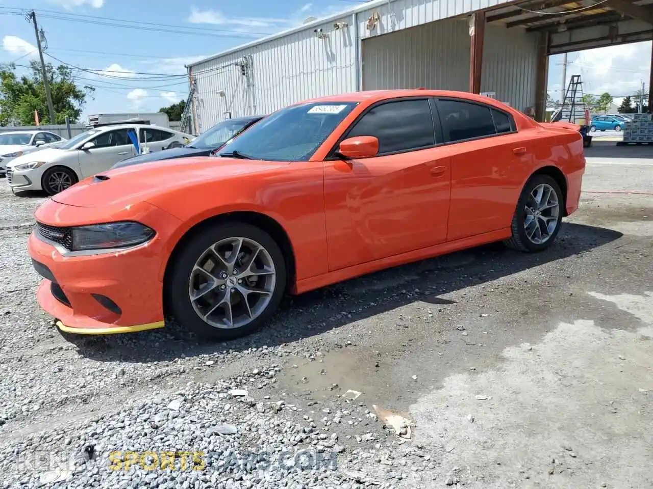 1 Photograph of a damaged car 2C3CDXHG2NH208433 DODGE CHARGER 2022