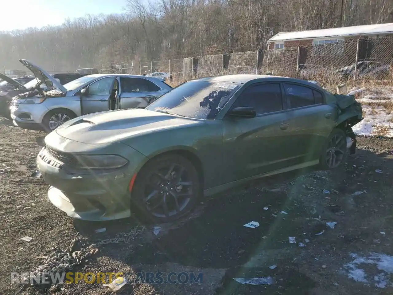 1 Photograph of a damaged car 2C3CDXHG2NH236099 DODGE CHARGER 2022