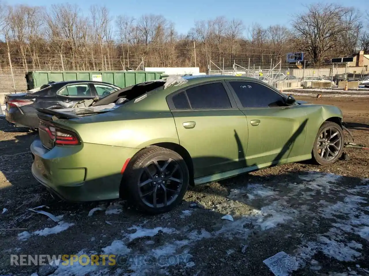 3 Photograph of a damaged car 2C3CDXHG2NH236099 DODGE CHARGER 2022