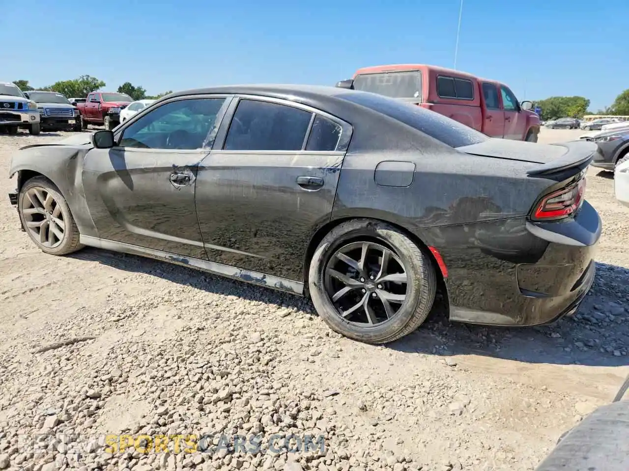 2 Photograph of a damaged car 2C3CDXHG3NH123021 DODGE CHARGER 2022