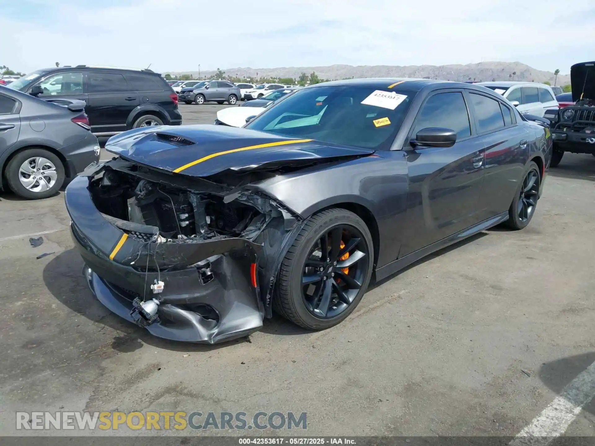 2 Photograph of a damaged car 2C3CDXHG3NH124024 DODGE CHARGER 2022