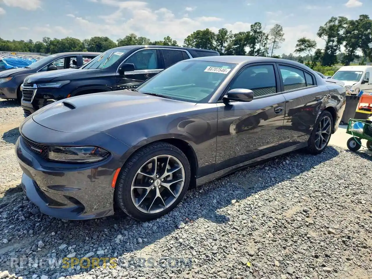 1 Photograph of a damaged car 2C3CDXHG4NH169733 DODGE CHARGER 2022