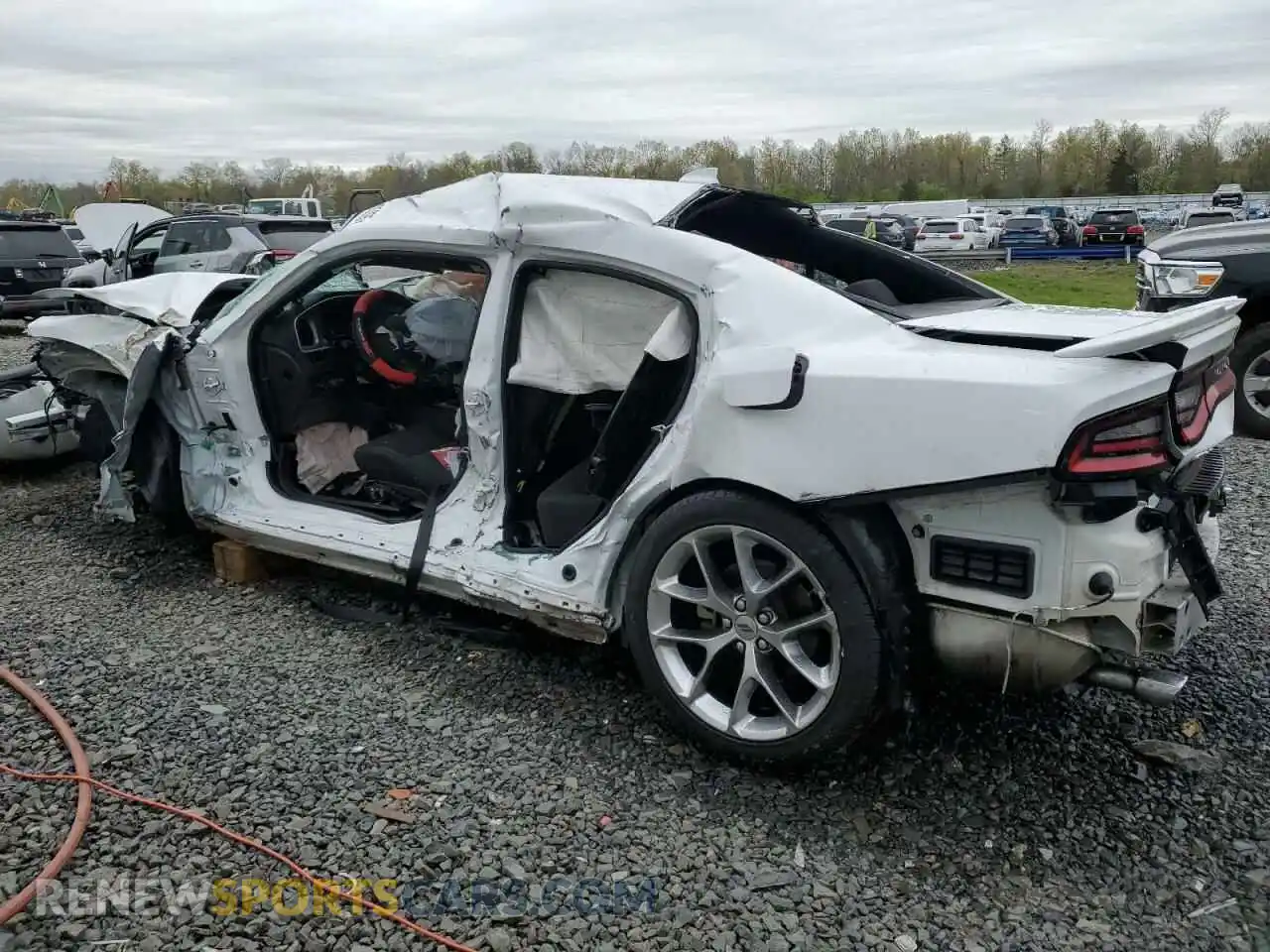 2 Photograph of a damaged car 2C3CDXHG4NH192865 DODGE CHARGER 2022