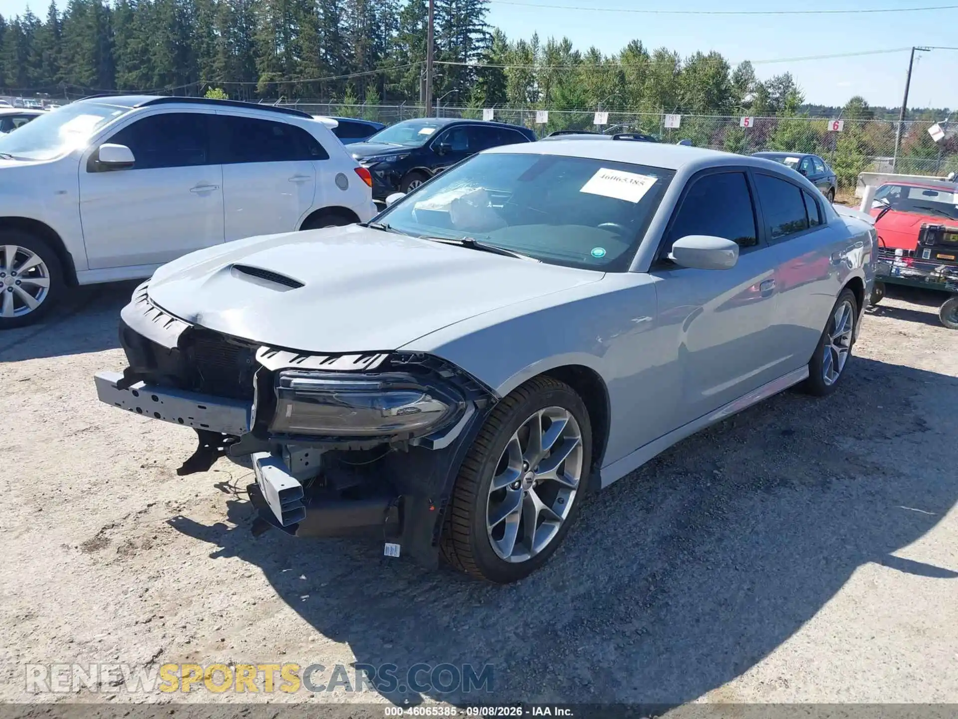 2 Photograph of a damaged car 2C3CDXHG5NH192843 DODGE CHARGER 2022