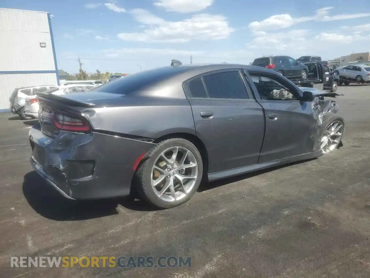 3 Photograph of a damaged car 2C3CDXHG7NH232310 DODGE CHARGER 2022
