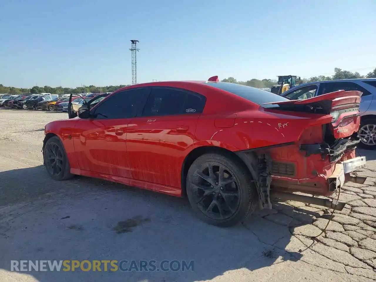 2 fotografías del automóvil dañado 2C3CDXHG8NH153230 DODGE CHARGER 2022