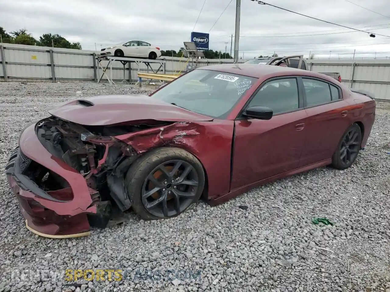 1 Photograph of a damaged car 2C3CDXHG9NH224872 DODGE CHARGER 2022