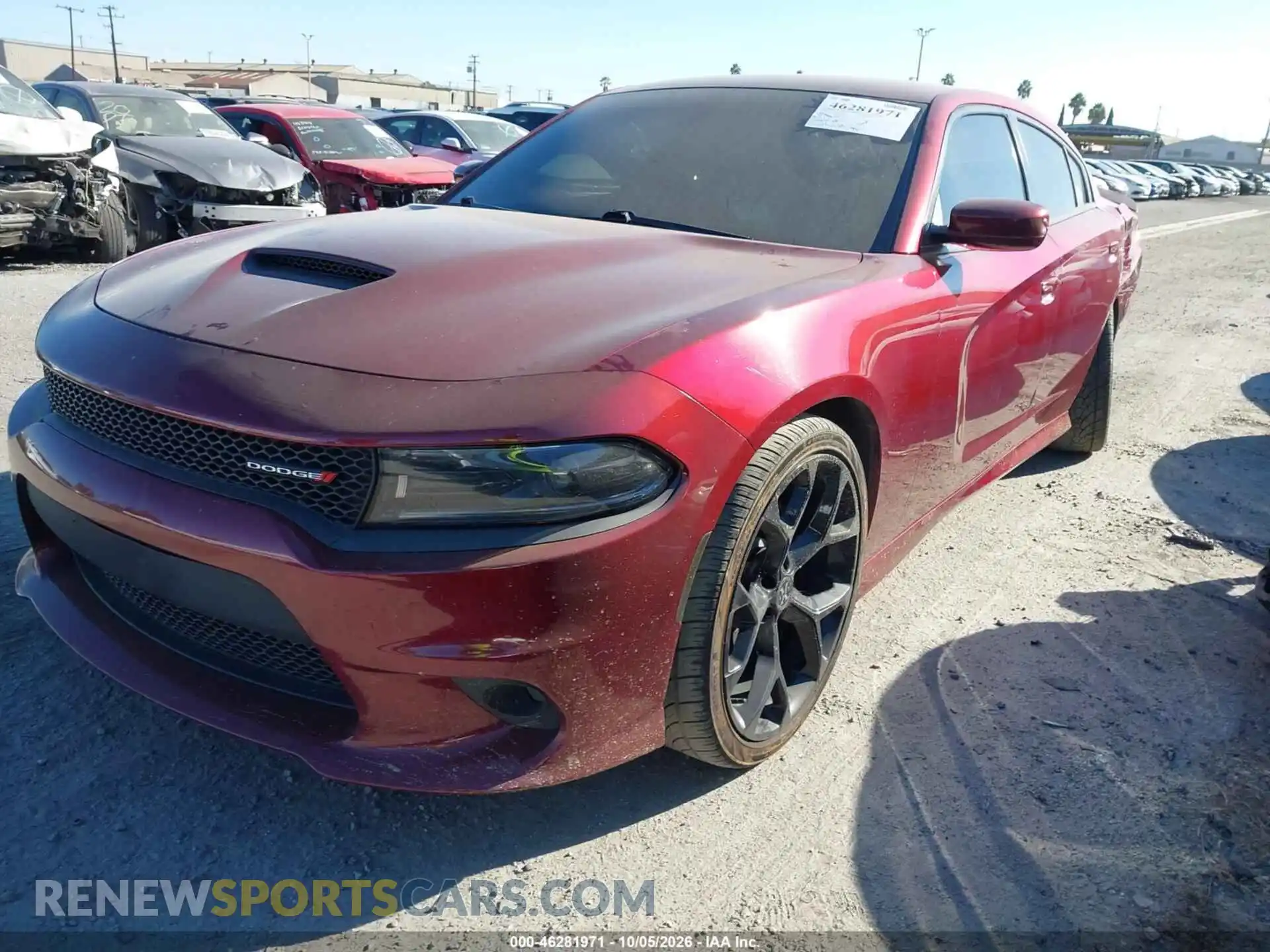 2 fotografías del automóvil dañado 2C3CDXHGXNH106569 DODGE CHARGER 2022