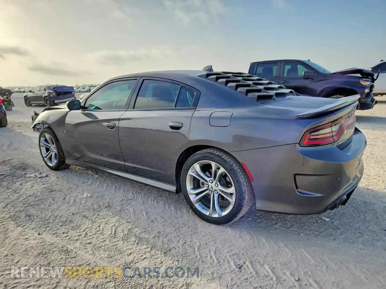 2 fotografías del automóvil dañado 2C3CDXHGXNH114851 DODGE CHARGER 2022