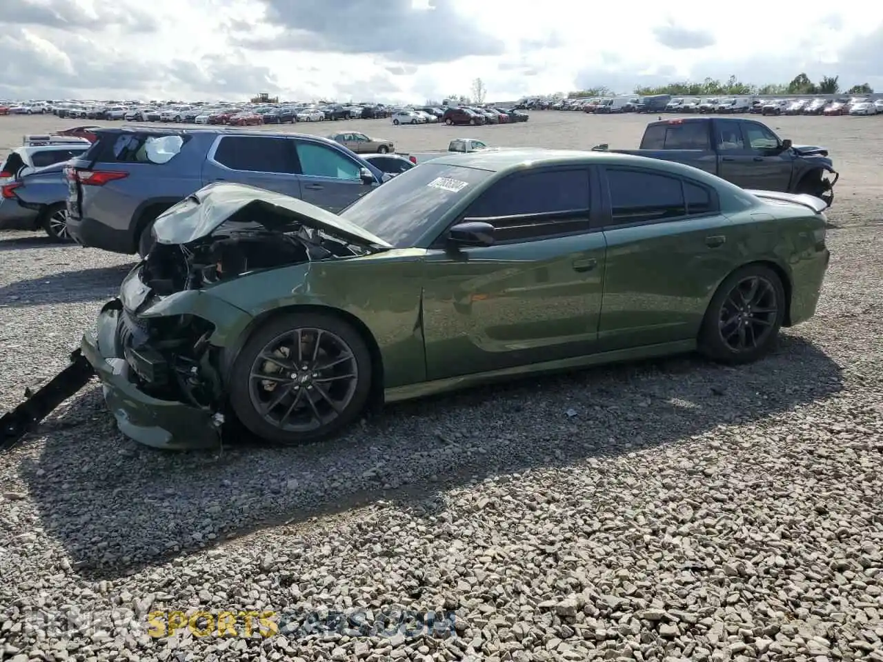 1 Photograph of a damaged car 2C3CDXMG8NH184841 DODGE CHARGER 2022