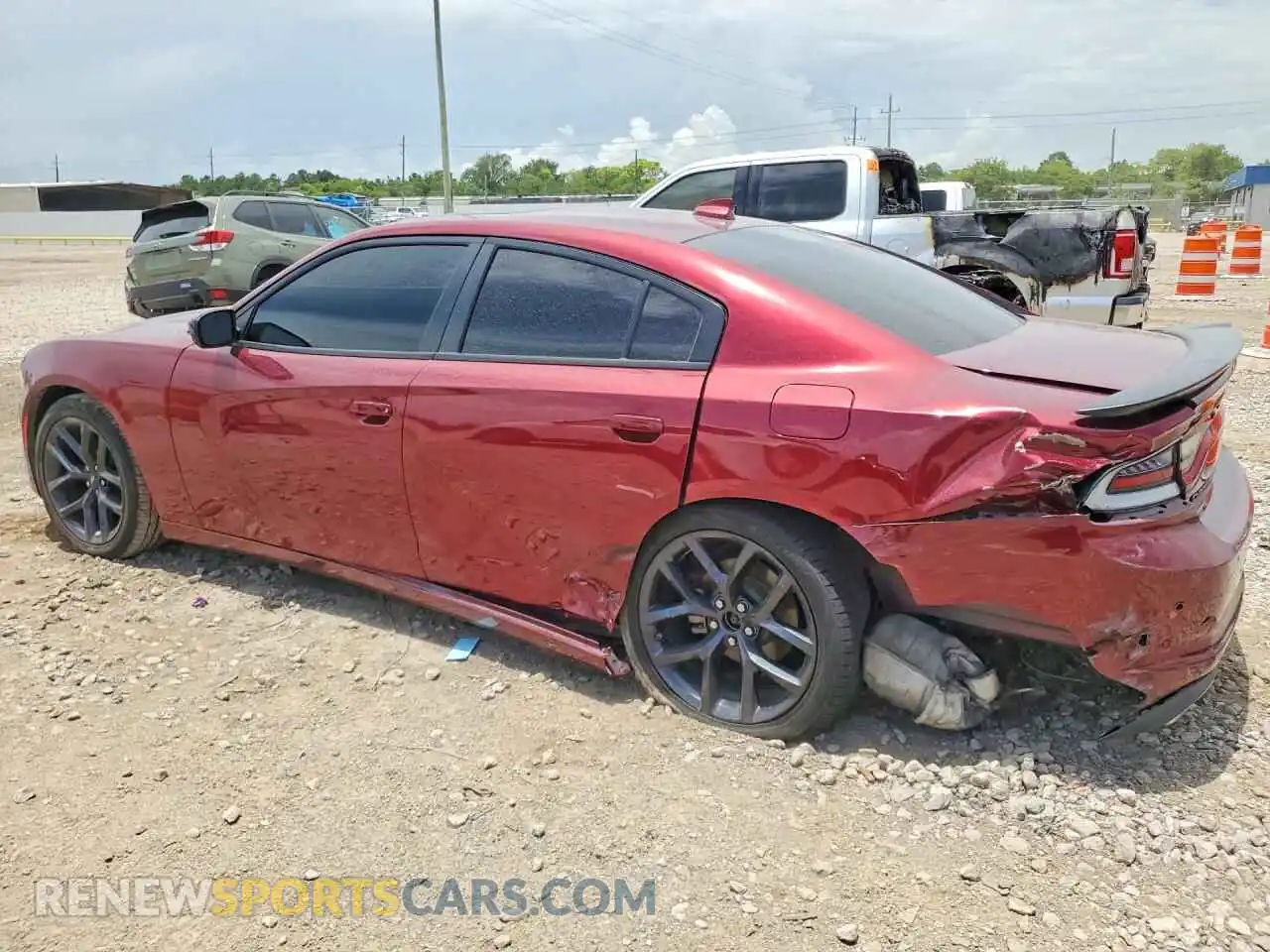 2 Фотография поврежденного автомобиля 2C3CDXBG0PH512100 DODGE CHARGER 2023
