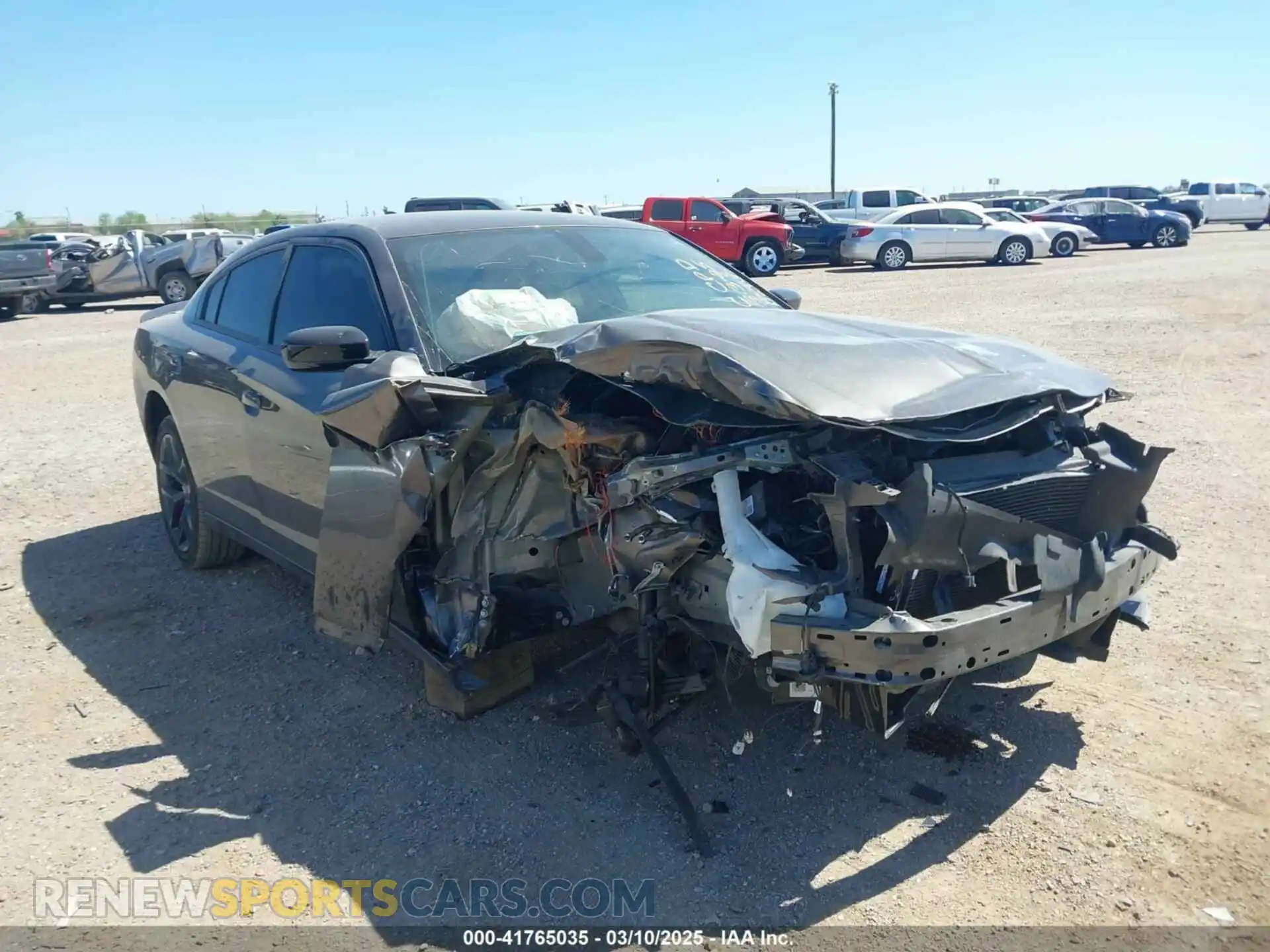 1 Photograph of a damaged car 2C3CDXBG0PH519192 DODGE CHARGER 2023