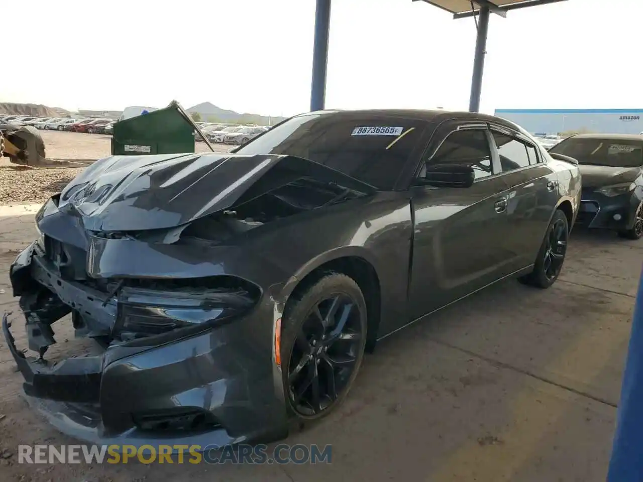 1 Photograph of a damaged car 2C3CDXBG0PH523730 DODGE CHARGER 2023