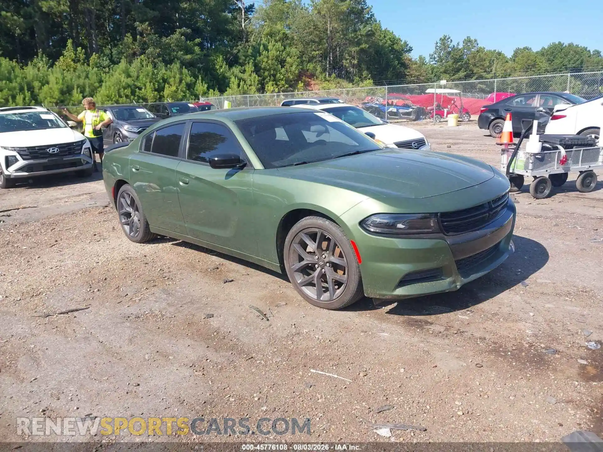 1 Photograph of a damaged car 2C3CDXBG0PH595656 DODGE CHARGER 2023