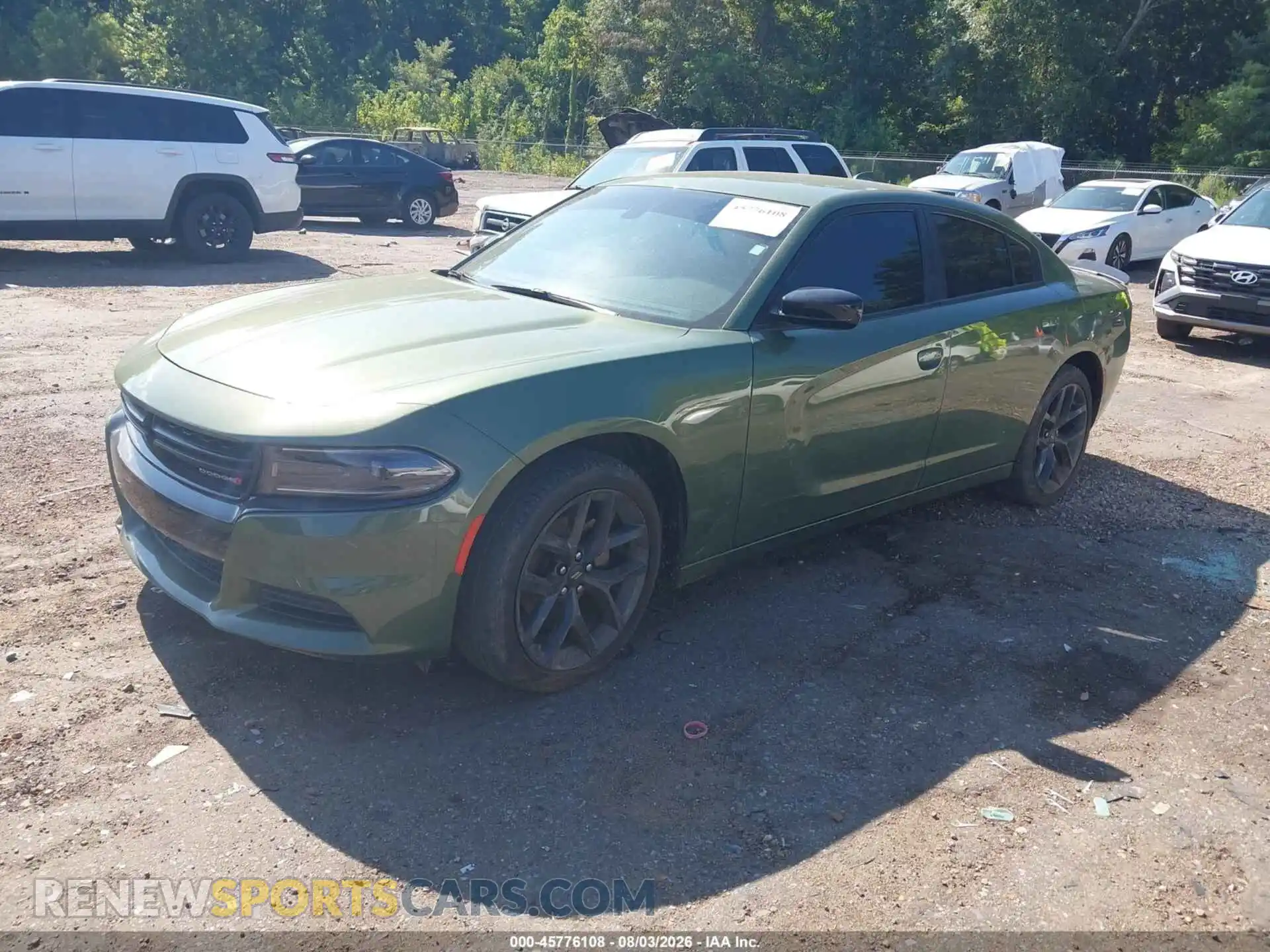 2 Photograph of a damaged car 2C3CDXBG0PH595656 DODGE CHARGER 2023