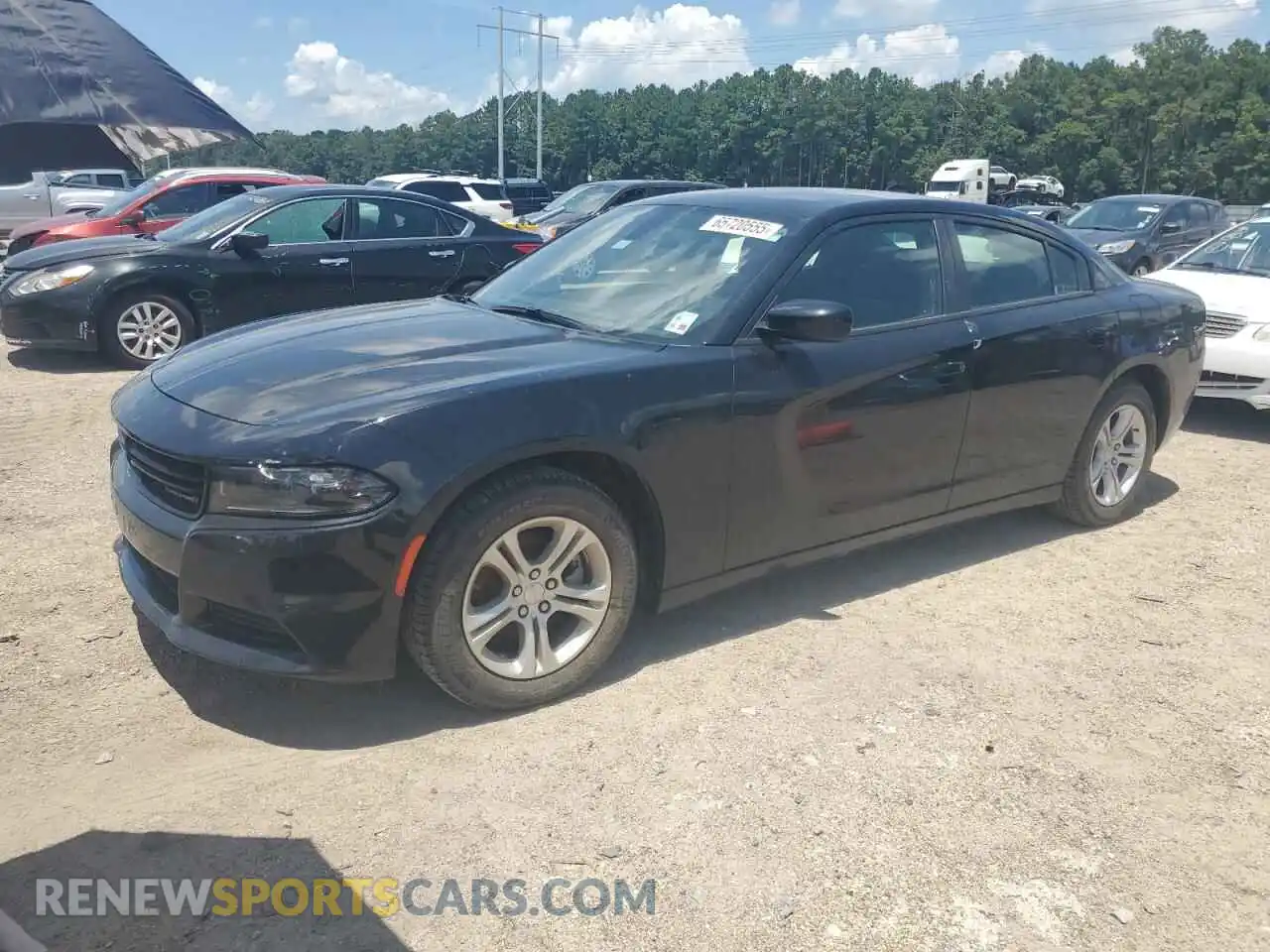 1 Photograph of a damaged car 2C3CDXBG0PH613007 DODGE CHARGER 2023