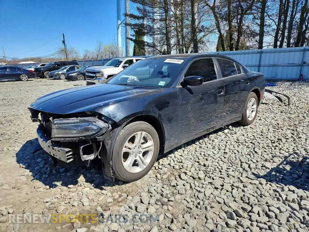 1 fotografías del automóvil dañado 2C3CDXBG1PH530721 DODGE CHARGER 2023