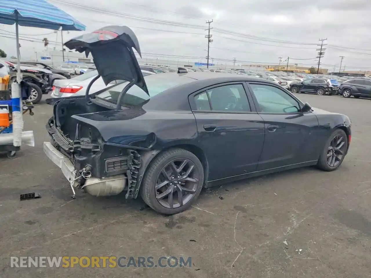3 Фотография поврежденного автомобиля 2C3CDXBG1PH604140 DODGE CHARGER 2023