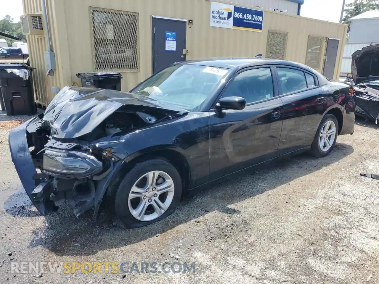 1 Photograph of a damaged car 2C3CDXBG1PH690811 DODGE CHARGER 2023
